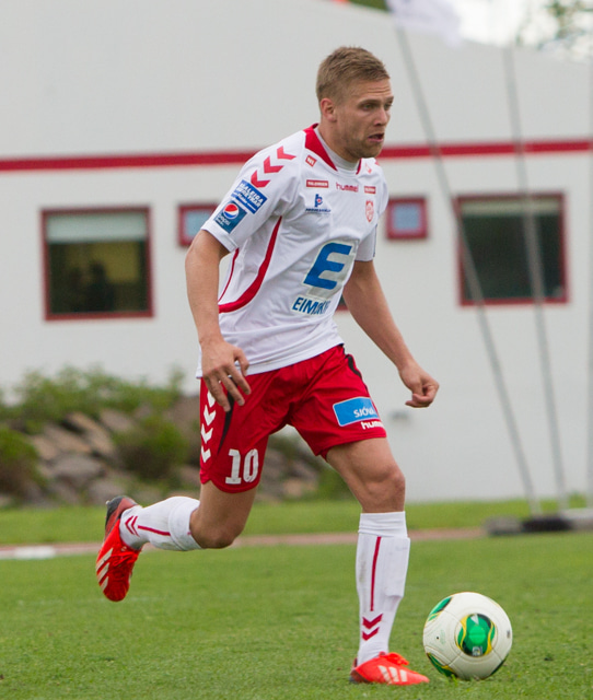 Sveinn Elías skoraði.