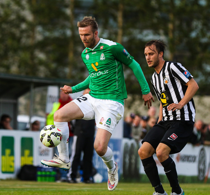 Ellert Hreinsson skoraði í dag.