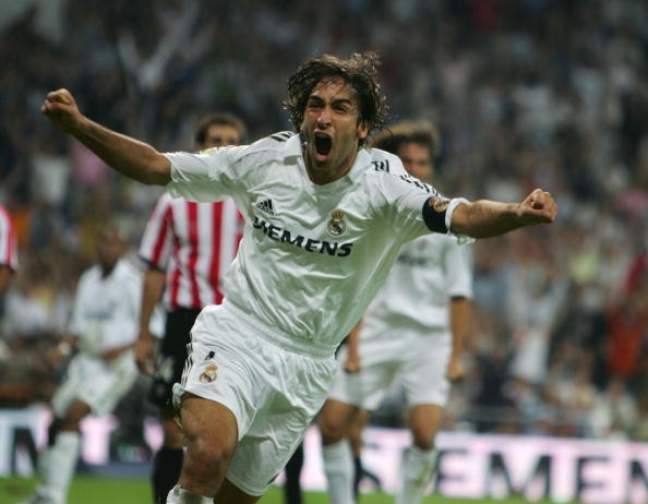 Raúl skoraði 323 mörk í 741 leik með Real Madrid.