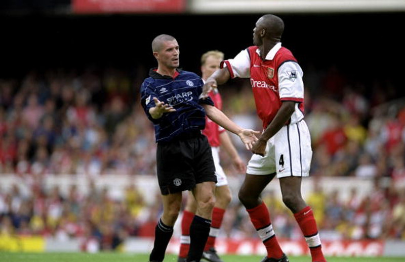 Roy Keane og Patrick Vieira.