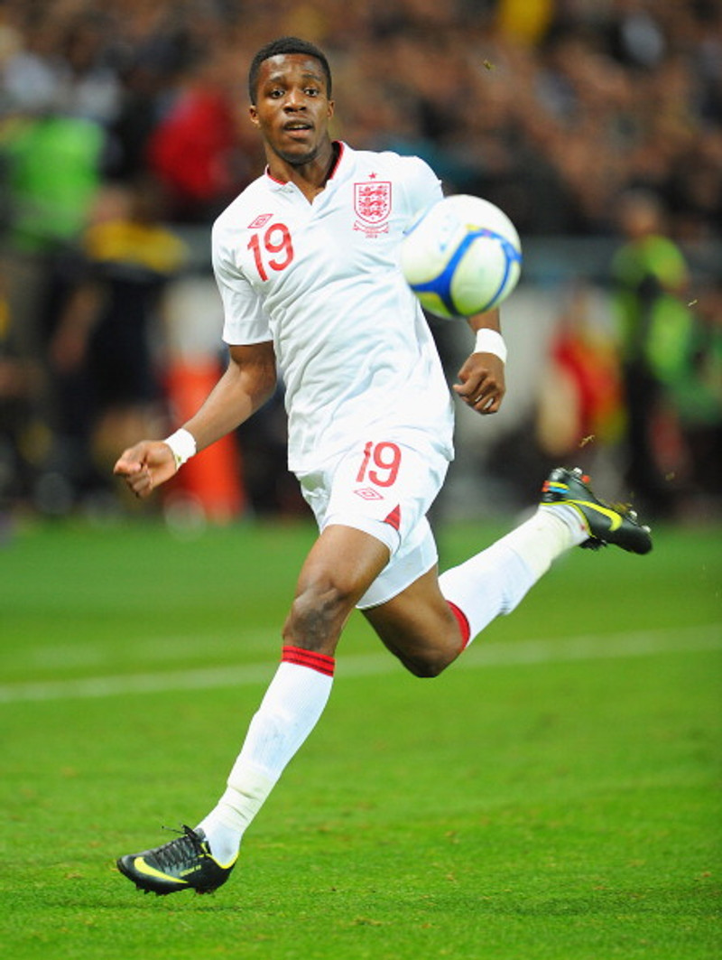 Wilfried Zaha lék sinn fyrsta landsleik í síðustu viku.