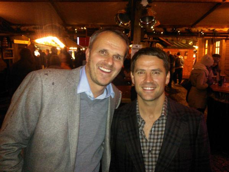 Dietmar Hamann ásamt Michael Owen.