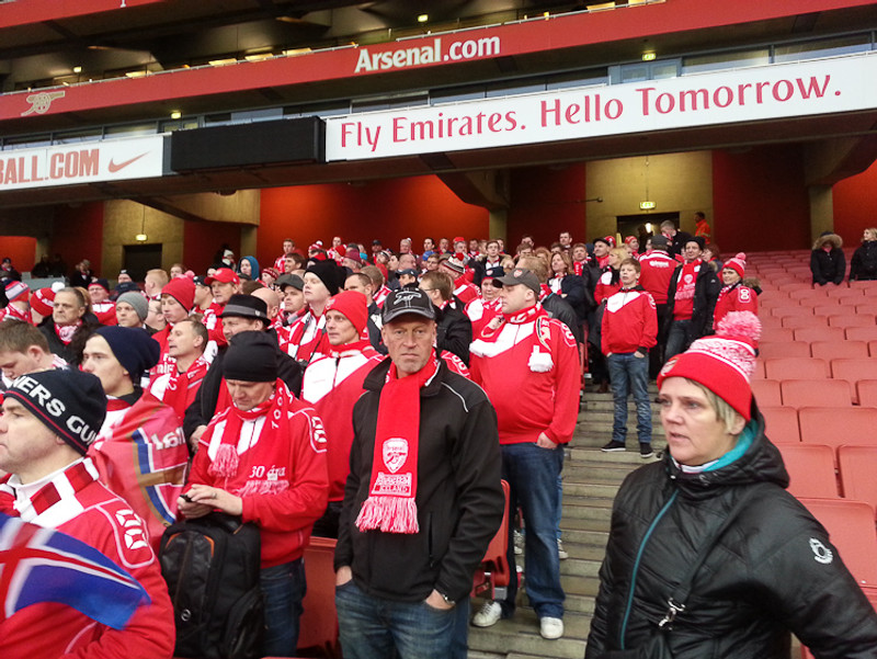 240 manna hópferð Arsenal stuðningsmanna (Myndir)
