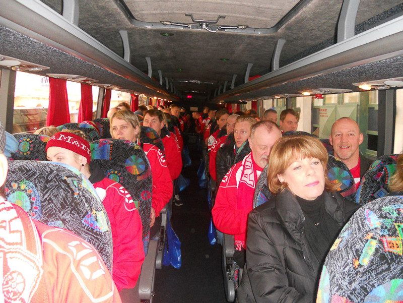240 manna hópferð Arsenal stuðningsmanna (Myndir)