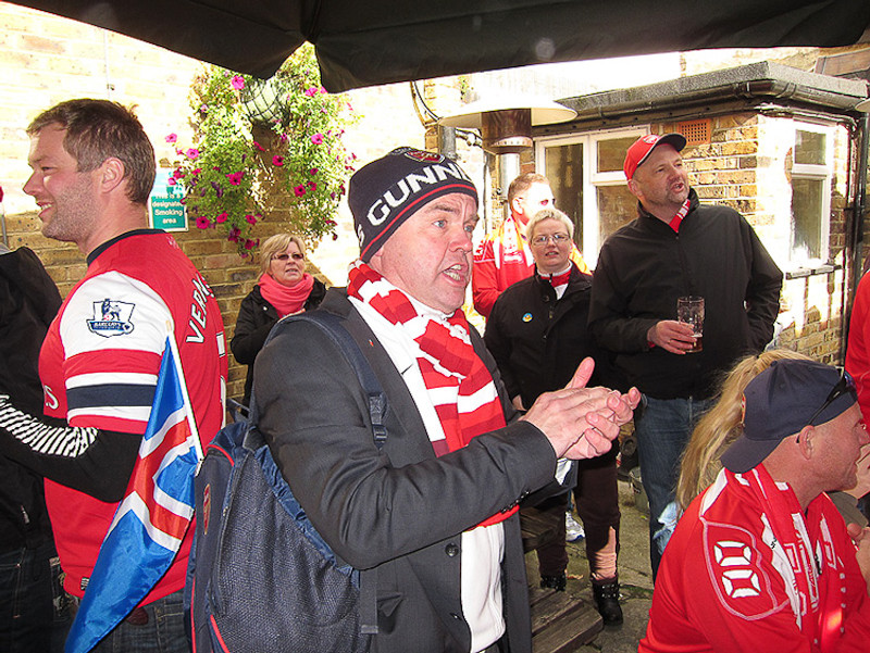 240 manna hópferð Arsenal stuðningsmanna (Myndir)