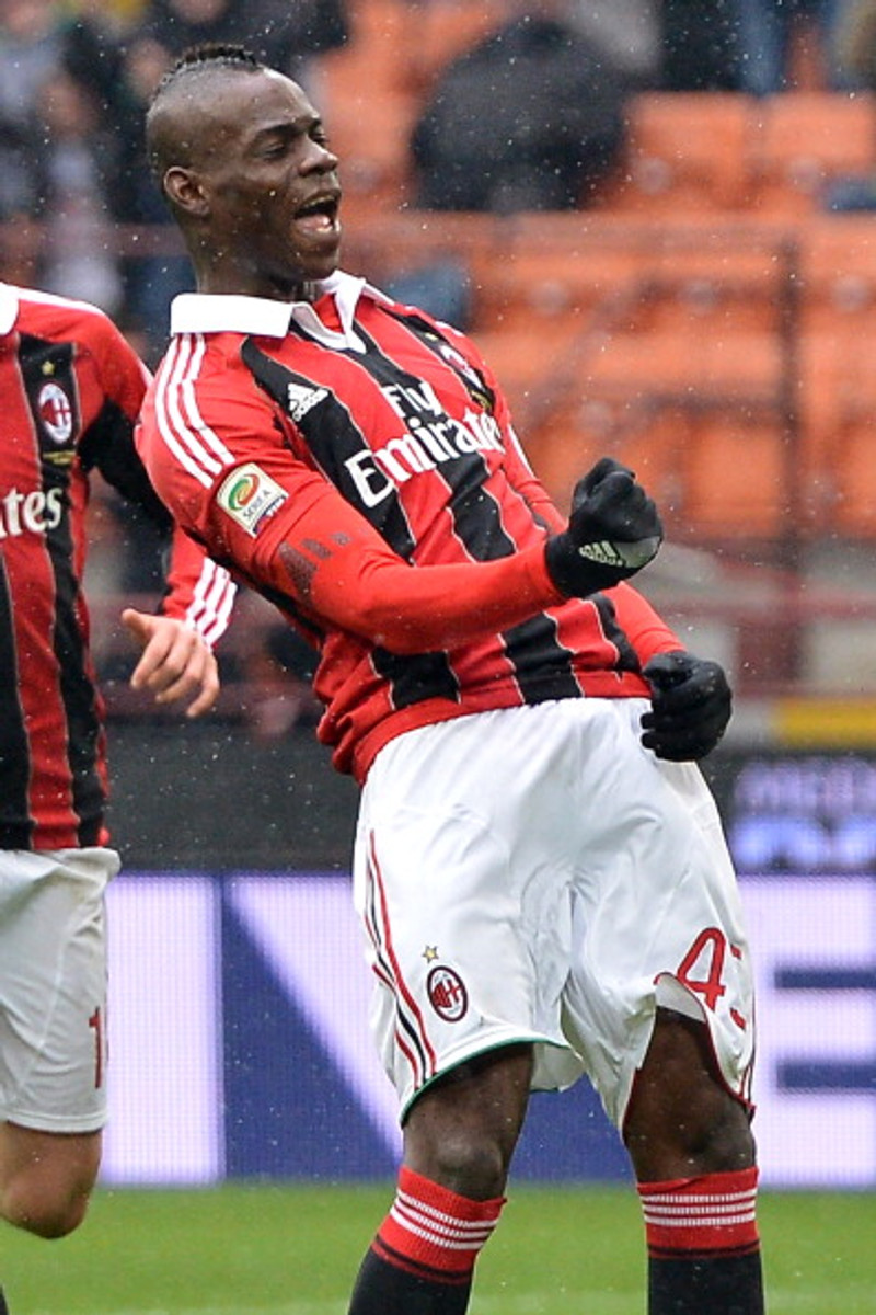 Mario Balotelli litar ítölsku deildina.