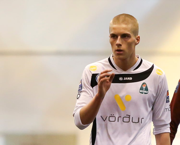 Í leik með Blikum 2013.