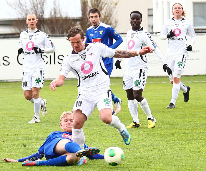 Aaron Spear skoraði markið.