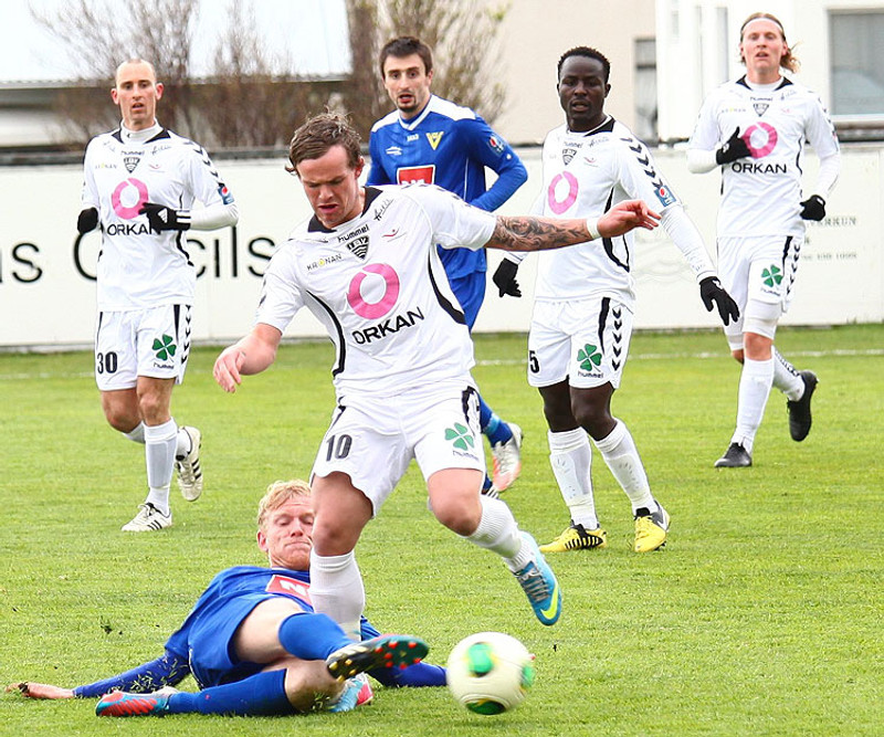 Aaron Spear skoraði markið.