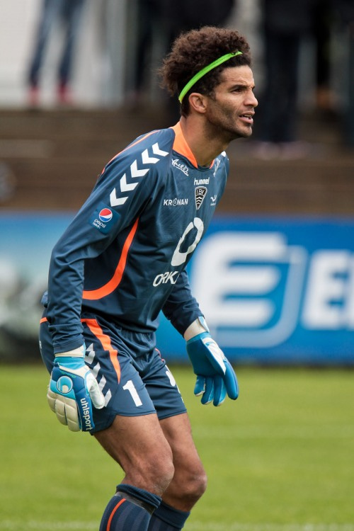 David James í marki ÍBV árið 2013.