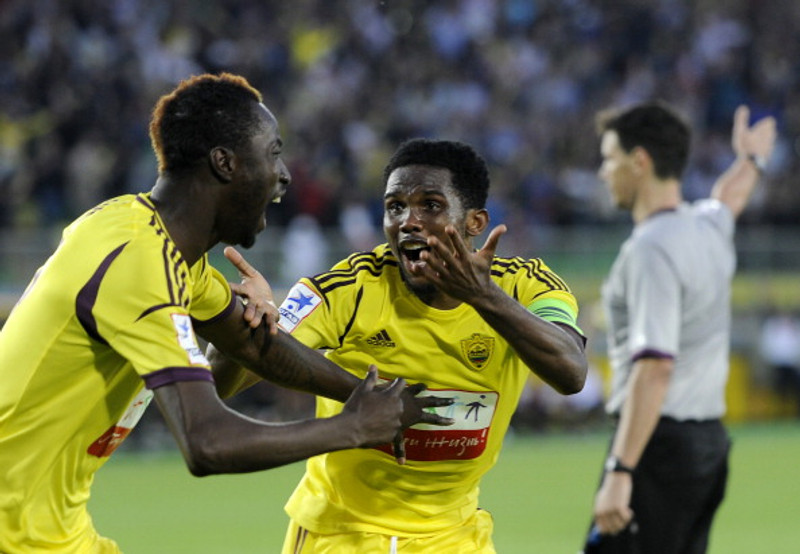 Samuel Eto'o í leik með Anzhi.