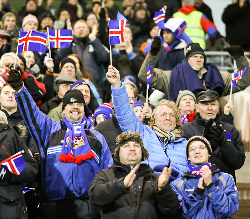 Stuðningurinn í síðasta heimaleiknum gegn Kýpur var frábær.