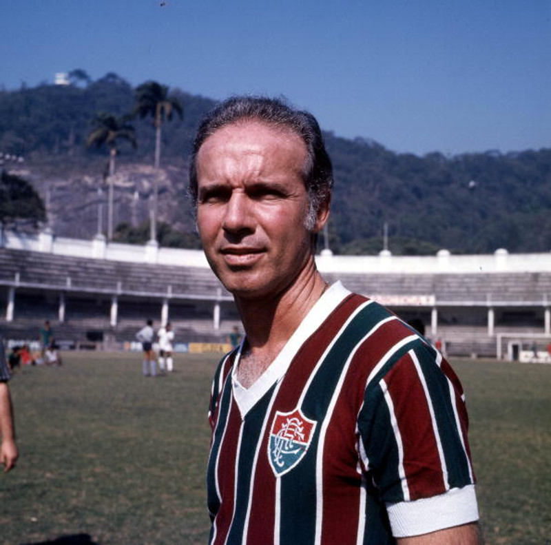 Mario Zagalo, þjálfari Brasilíu.