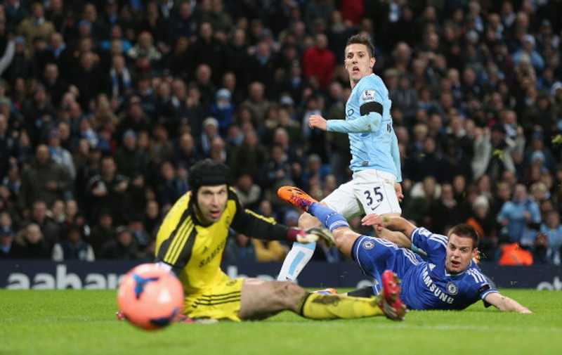 Jovetic í leik með Manchester City.