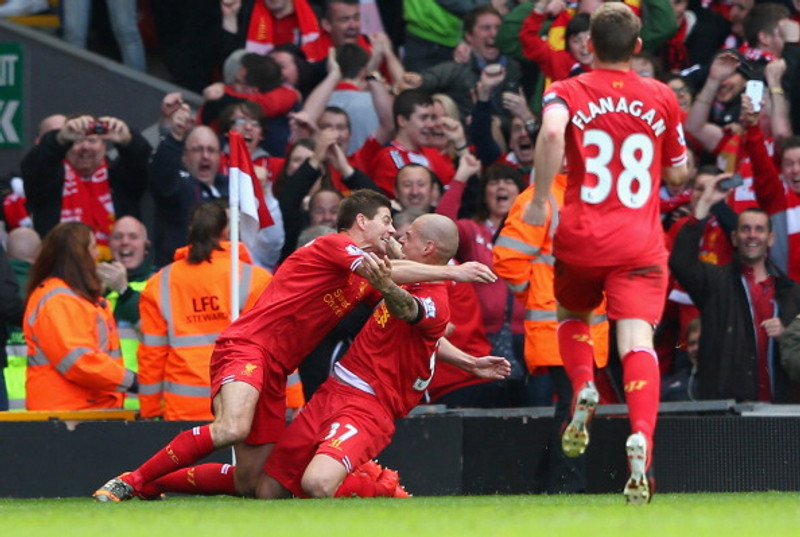 Martin Skrtel skoraði annað mark Liverpool.