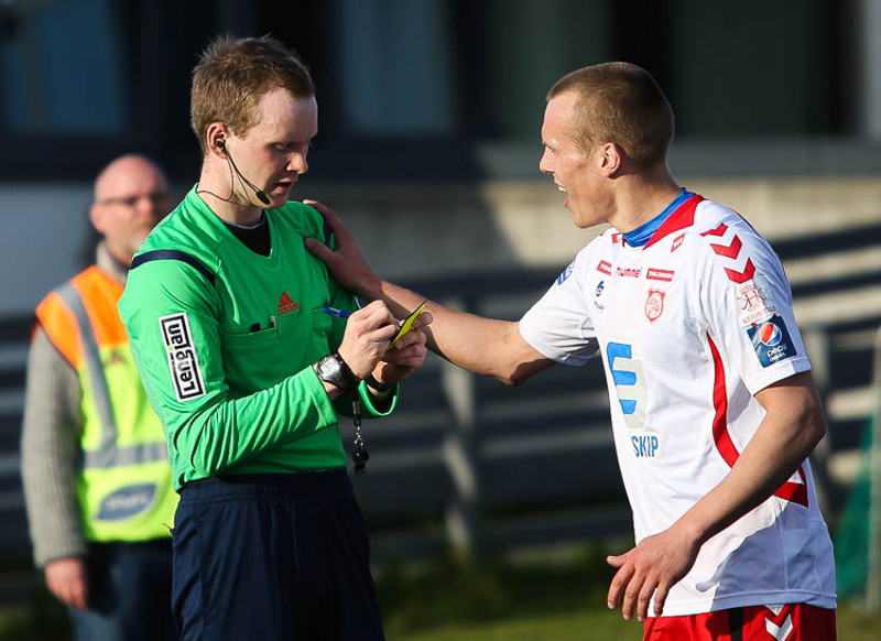 Ívar Orri Kristjánsson hafði í nægu að snúast í leik Fram og Þórs.