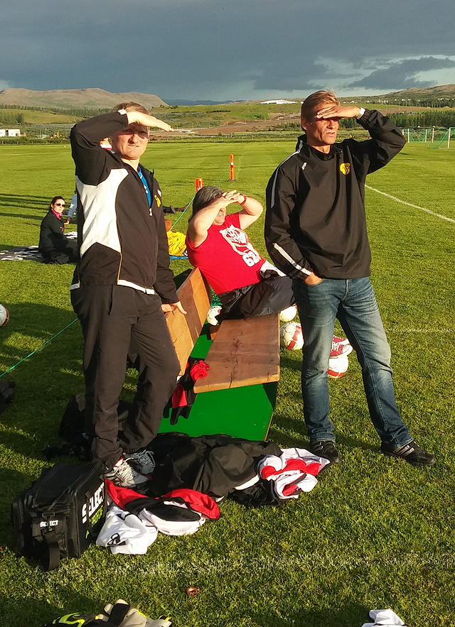 Kiddi Guðbrands, Siggi Jóns og Mihajlo Bibercic.