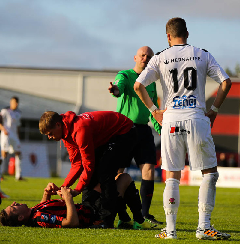 Guðjón Pétur verður í tíunni í sumar.