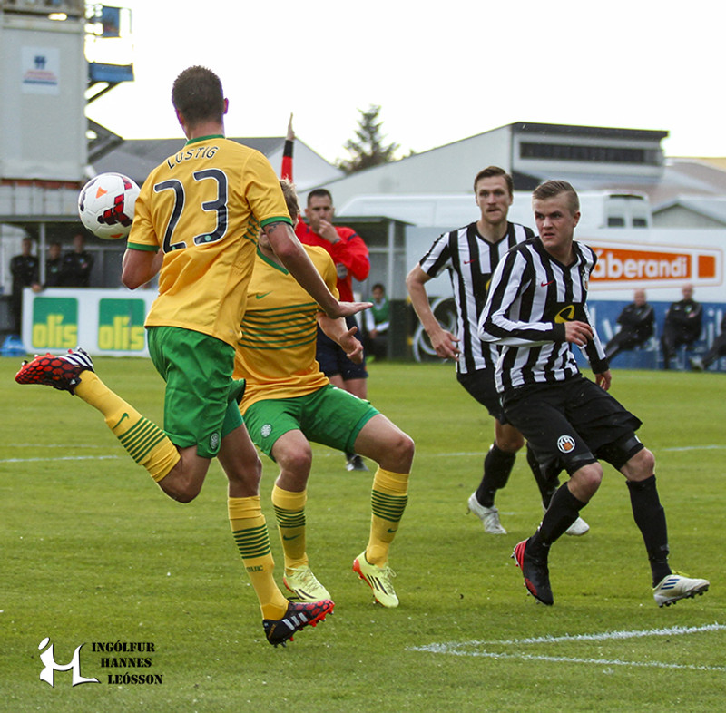 Síðast þegar Celtic og KR áttust við. Það var árið 2014.