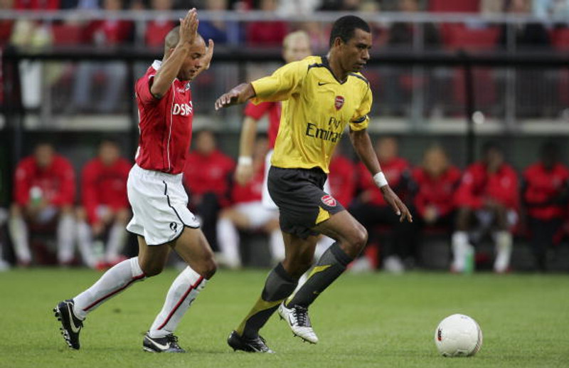 Gilberto Silva í leik með Arsenal.