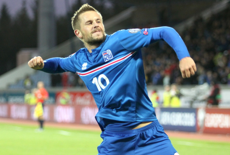Gylfi blindraðar bestu landsliðsmörkunum sínum