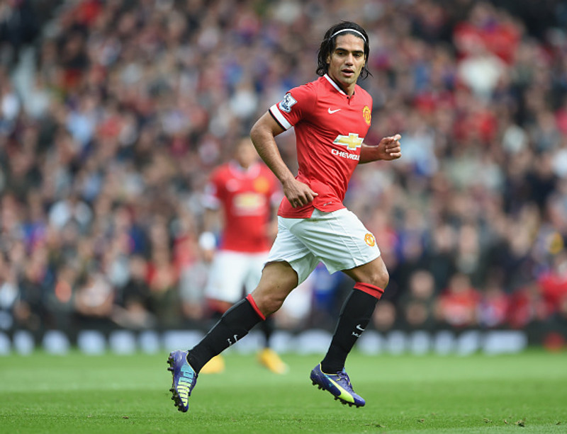 Falcao þegar hann spilaði með Man Utd um árið.