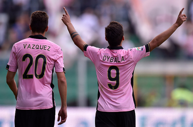 Vazquez og Dybala voru eitt sinn liðsfélagar hjá Palermo.