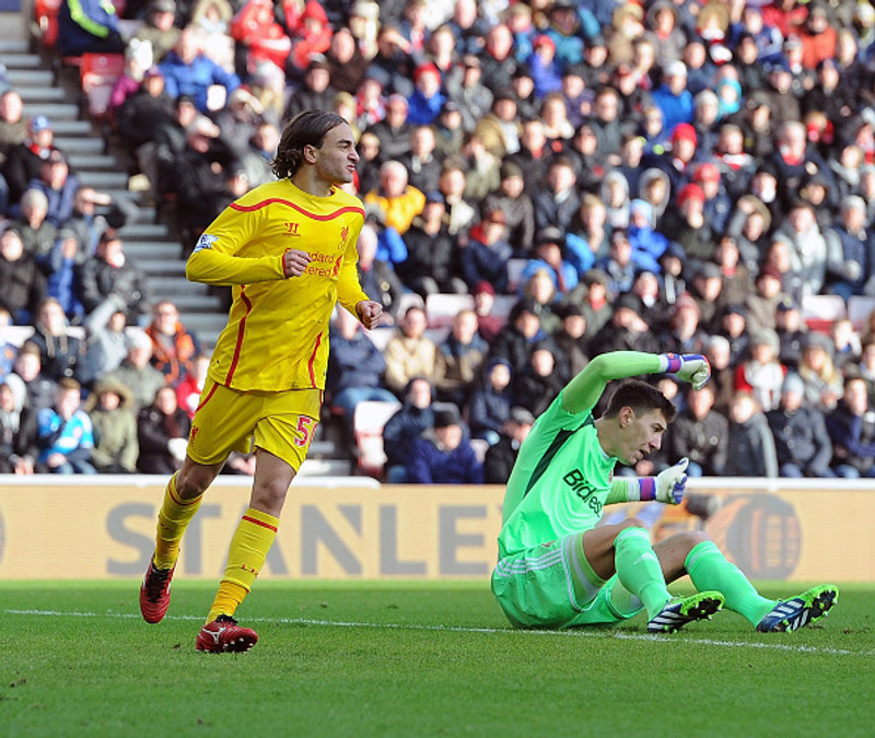 Lazar Markovic náði ekki að heilla í Liverpool-treyjunni