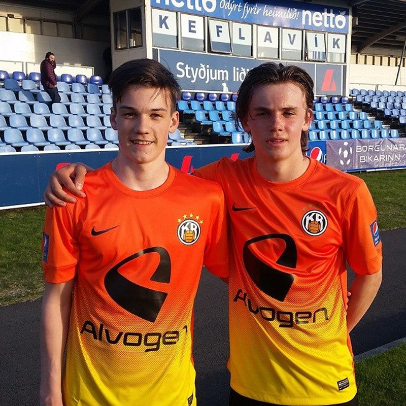 4. júní 2015. Axel Sigurðarson er við hlið Andra.