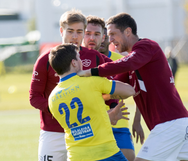 Myndaveisla: KA og Selfoss skildu jöfn í baráttuleik