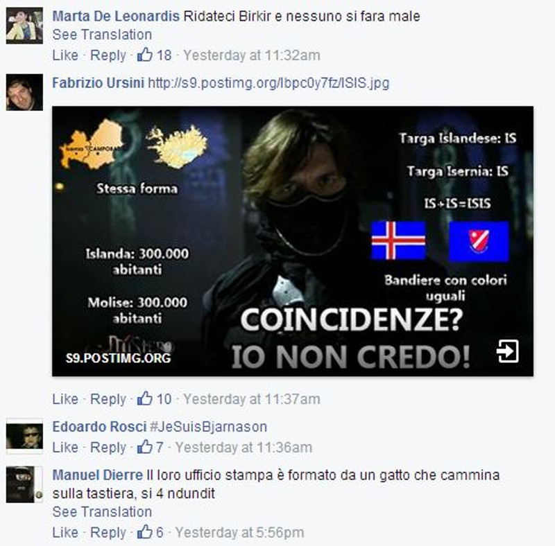 Hluti af ummælunum á Facebook síðu KSÍ.