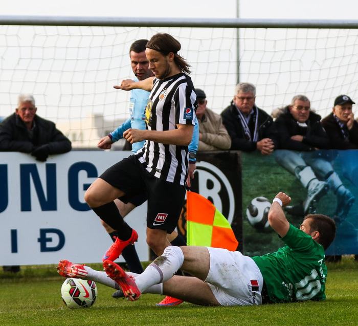 Jacob Schoop var frábær í liði KR árið 2015.