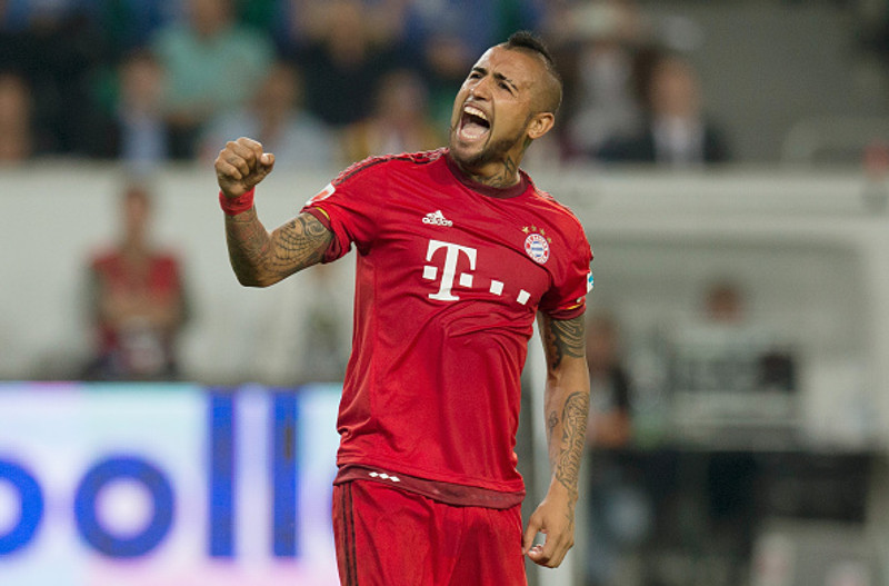 Vidal í leik með Bayern.