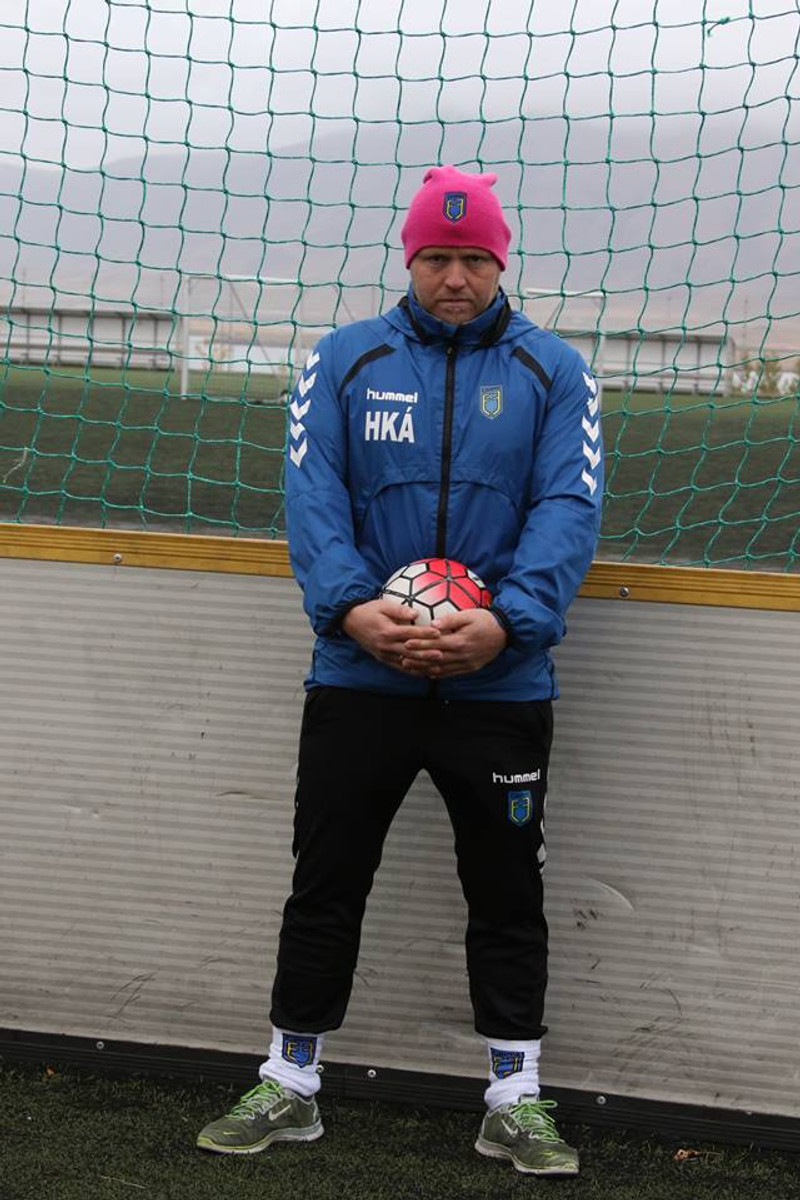 Hallur þjálfar hjá Fjölni í dag.
