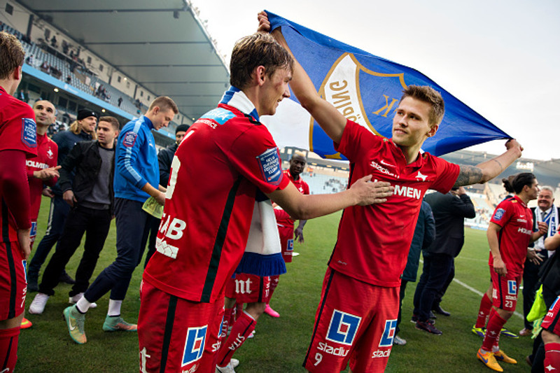 Arnór Ingvi átti stórkostlegt tímabil með Norrköping.