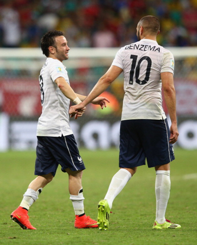 Karim Benzema og Mathieu Valbuena