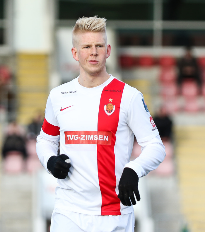 Sóknarmaðurinn Viktor Jónsson.