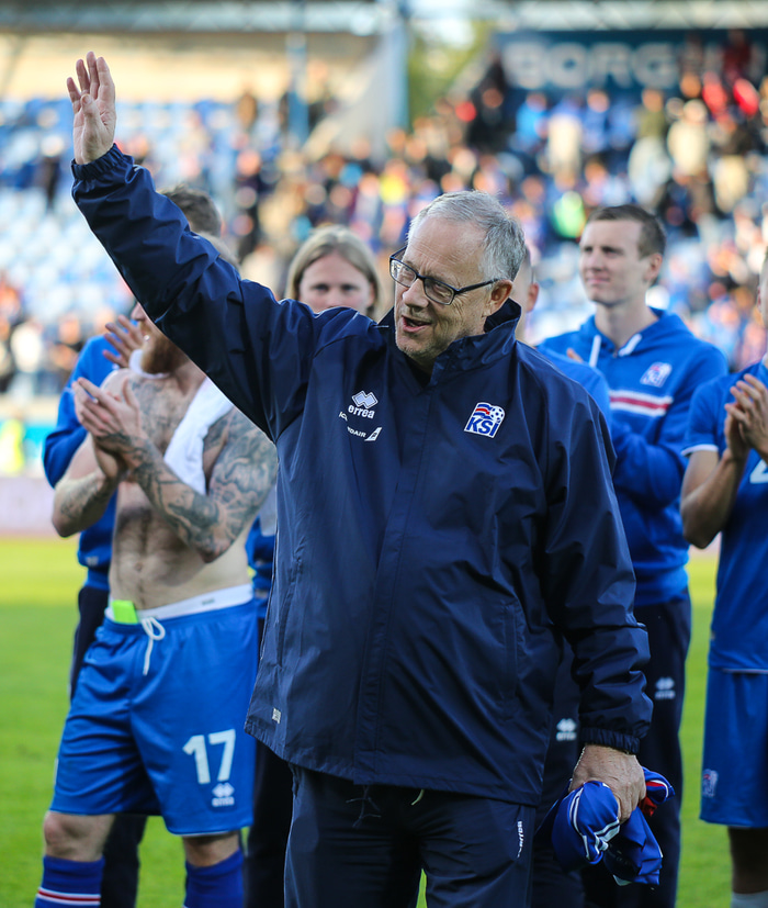 Lars Lagerback, fyrrum landsliðsþjálfari Íslands. Hann stýrir í dag Noregi.