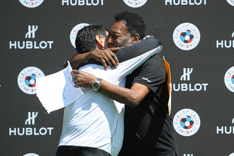 Maradona og Pele.