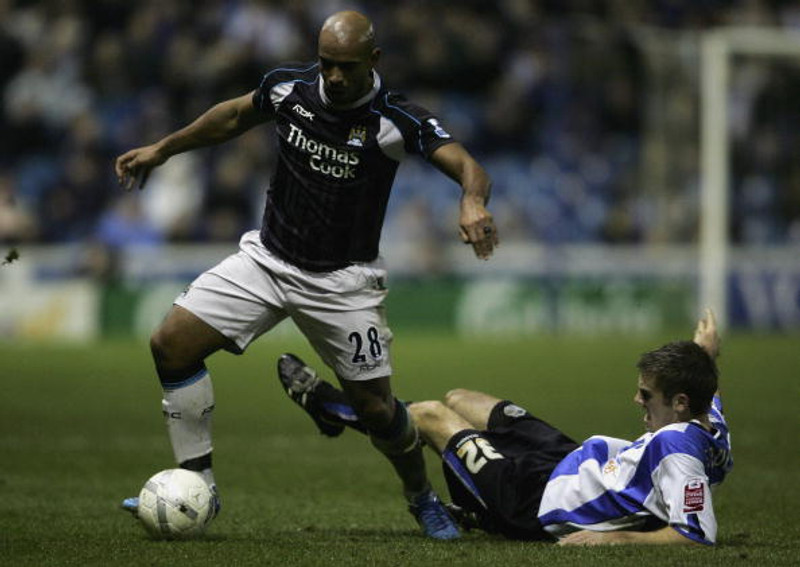 Trevor Sinclair í leik með Manchester City á sínum tíma.