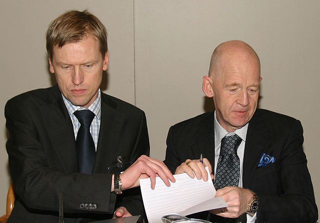 Geir Þorsteinsson og Eggert Magnússon.