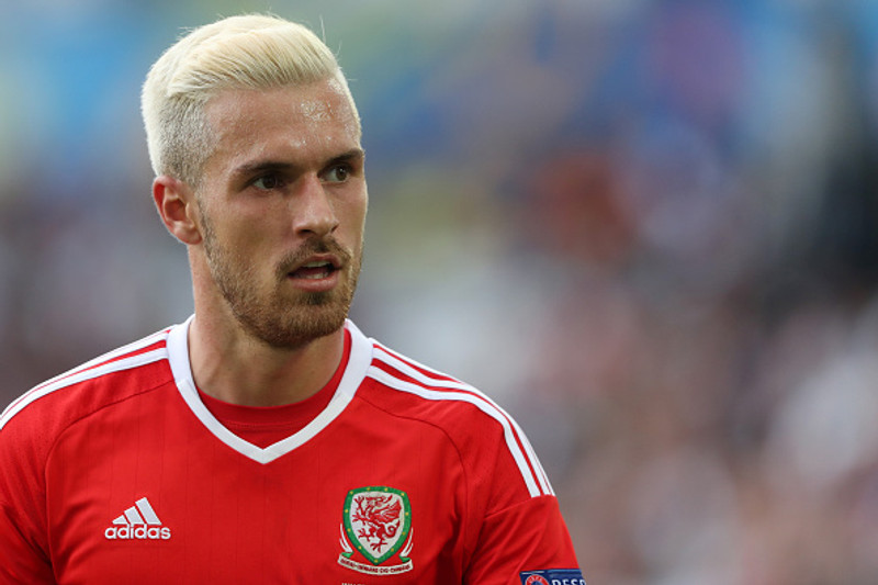 Ramsey aflitaði hárið á sér árið 2016.