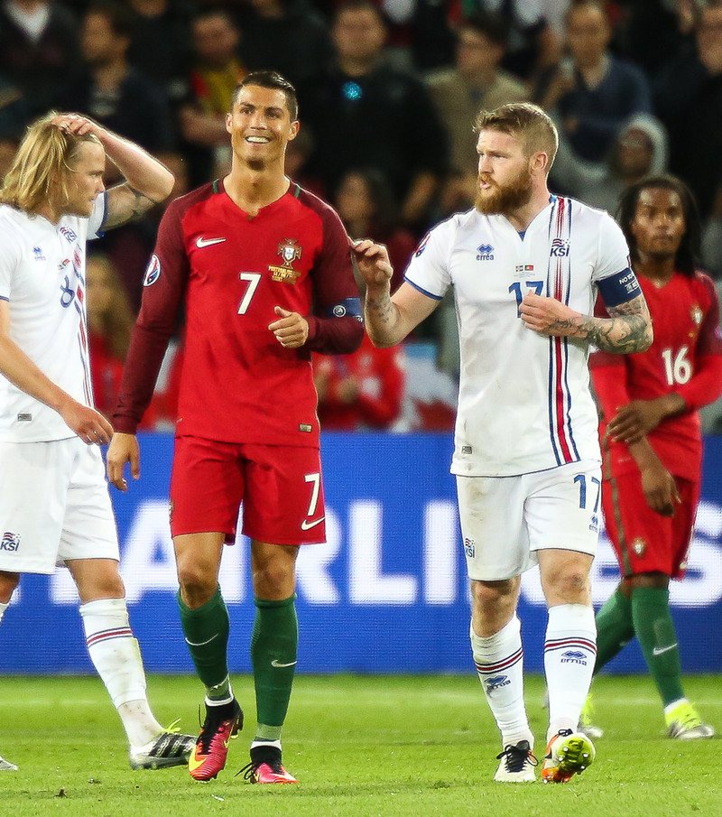 Ronaldo í leik gegn Íslandi á EM 2016.