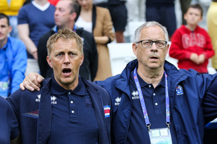 Heimir Hallgrímsson og Lars Lagerback.