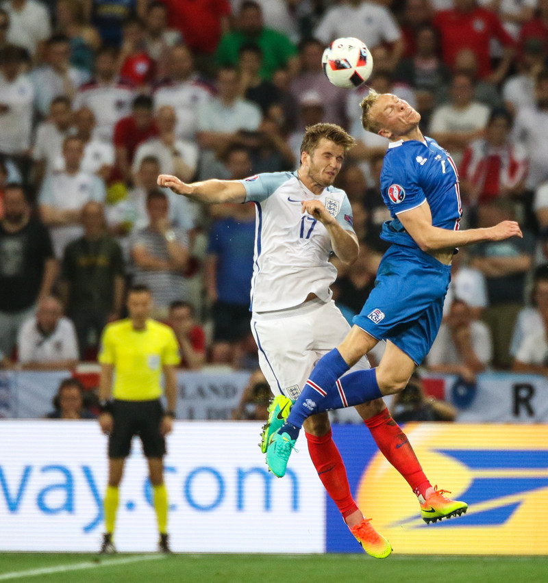 Eric Dier og Kolbeinn Sigþórsson. Þeir verða báðir í hóp í kvöld.