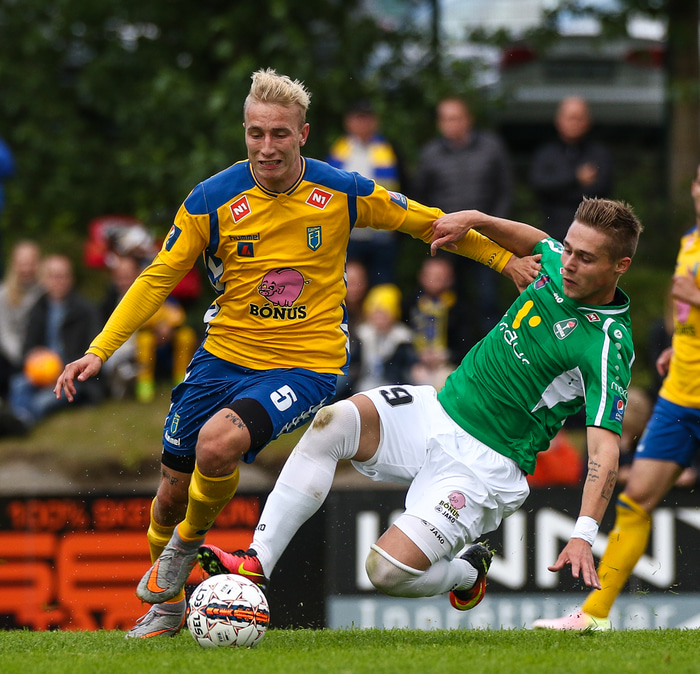 Tobias Salquist í leik með Fjölni.