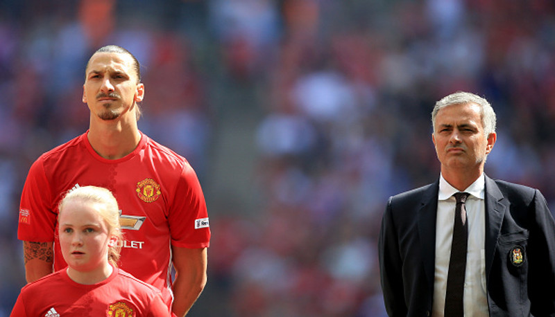 Zlatan og Mourinho eru góðir vinir.