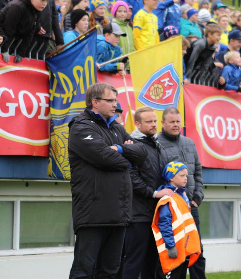 Sævar Pétursson á Akureyrarvelli.