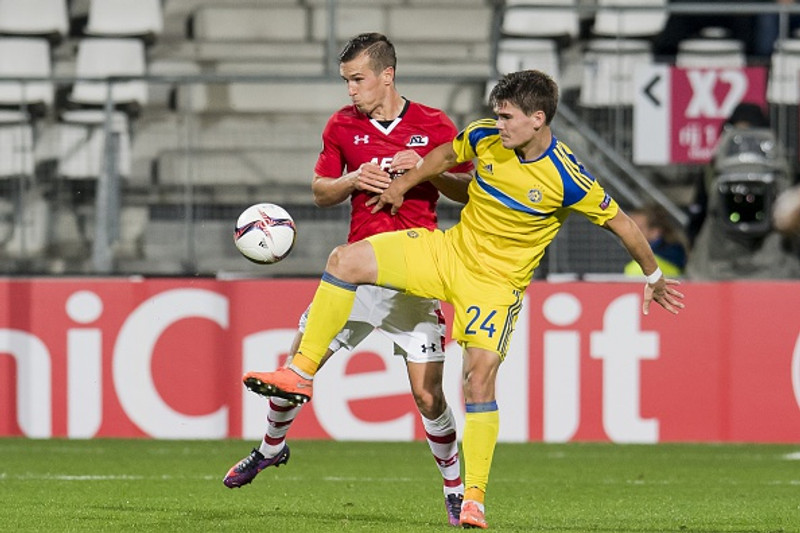 Viðar í leik með Maccabi í Evrópudeildinni.