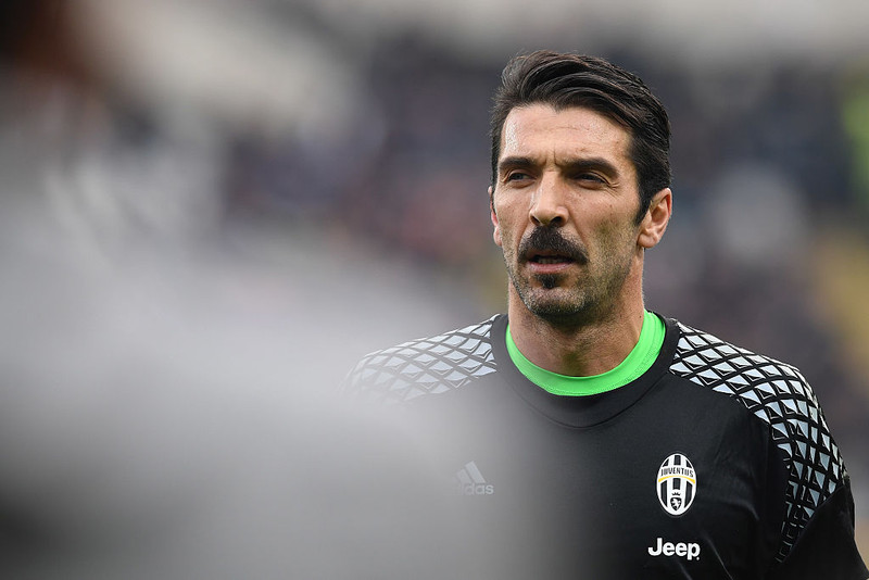 Buffon í Juventus treyjunni.